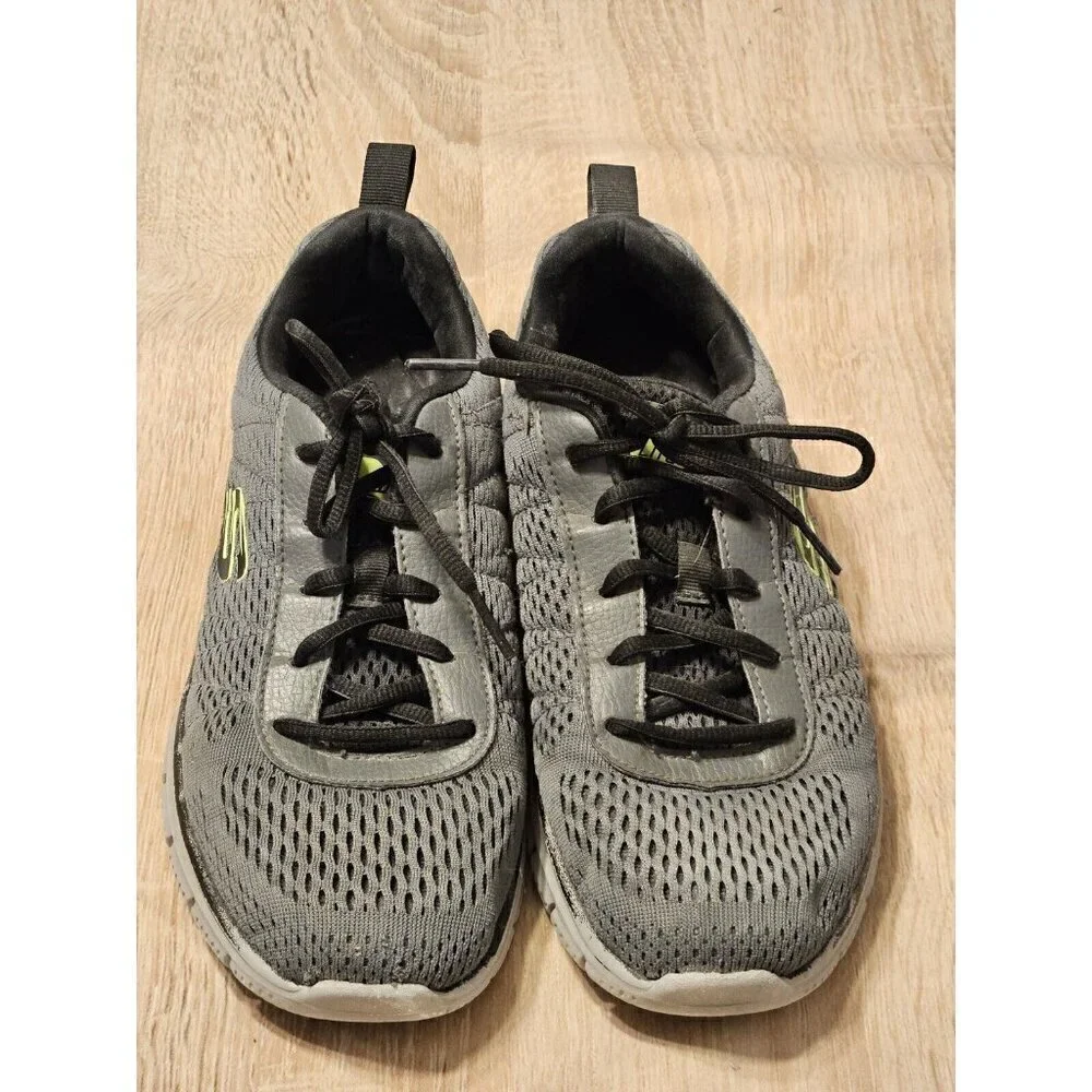 Skechers Track Moulton Oxford Athletic Shoes Sneakers Mens Size 7 Gray & Green